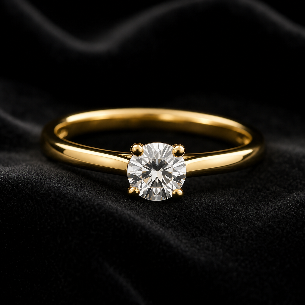 Solitaire Gold Ring